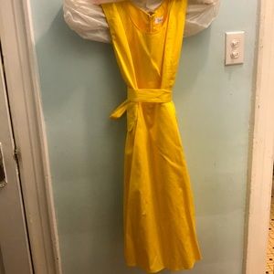 A Calvin Klein yellow midi-dress size 8